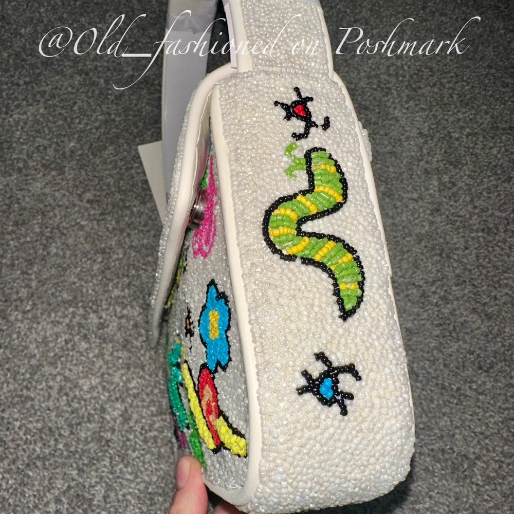 Price Firm - STAUD Tommy Beaded Shoulder Bag - Bug Out - Picture 12 of 16